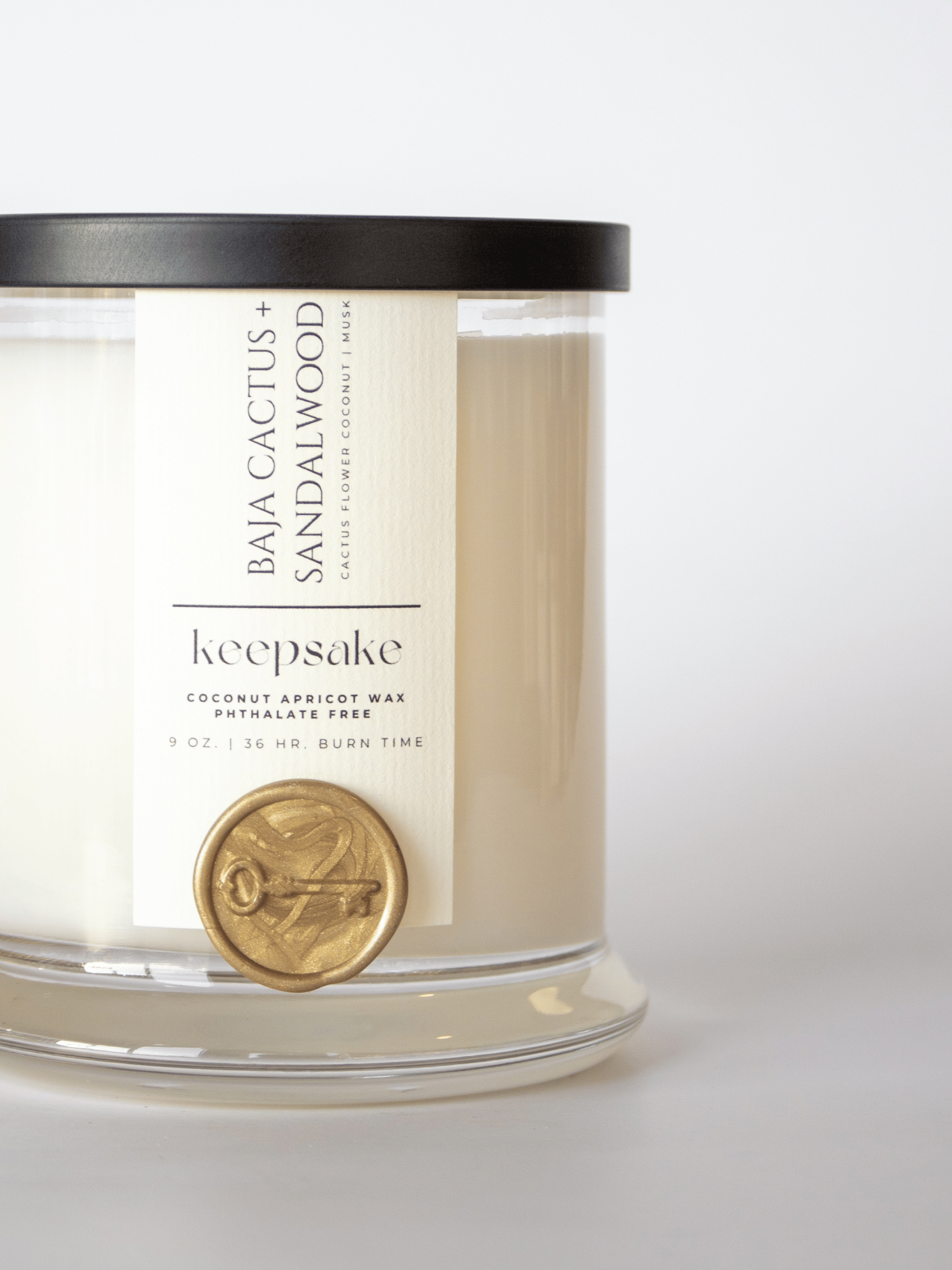 Keepsake Candle | Curated – wholesale Burkljus – 9 oz. Lyxljus - Baja Kaktus + Sandelträ5