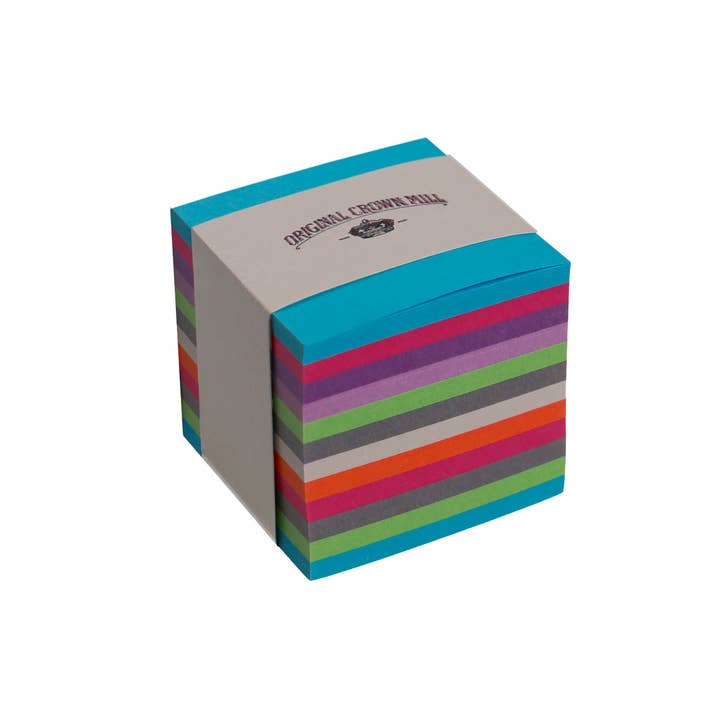 Royal Posthumus - Venta al por mayor Conjunto de papelería y tarjetas - Crown Mill | Bloc de cubos | 5x5x5 cm
