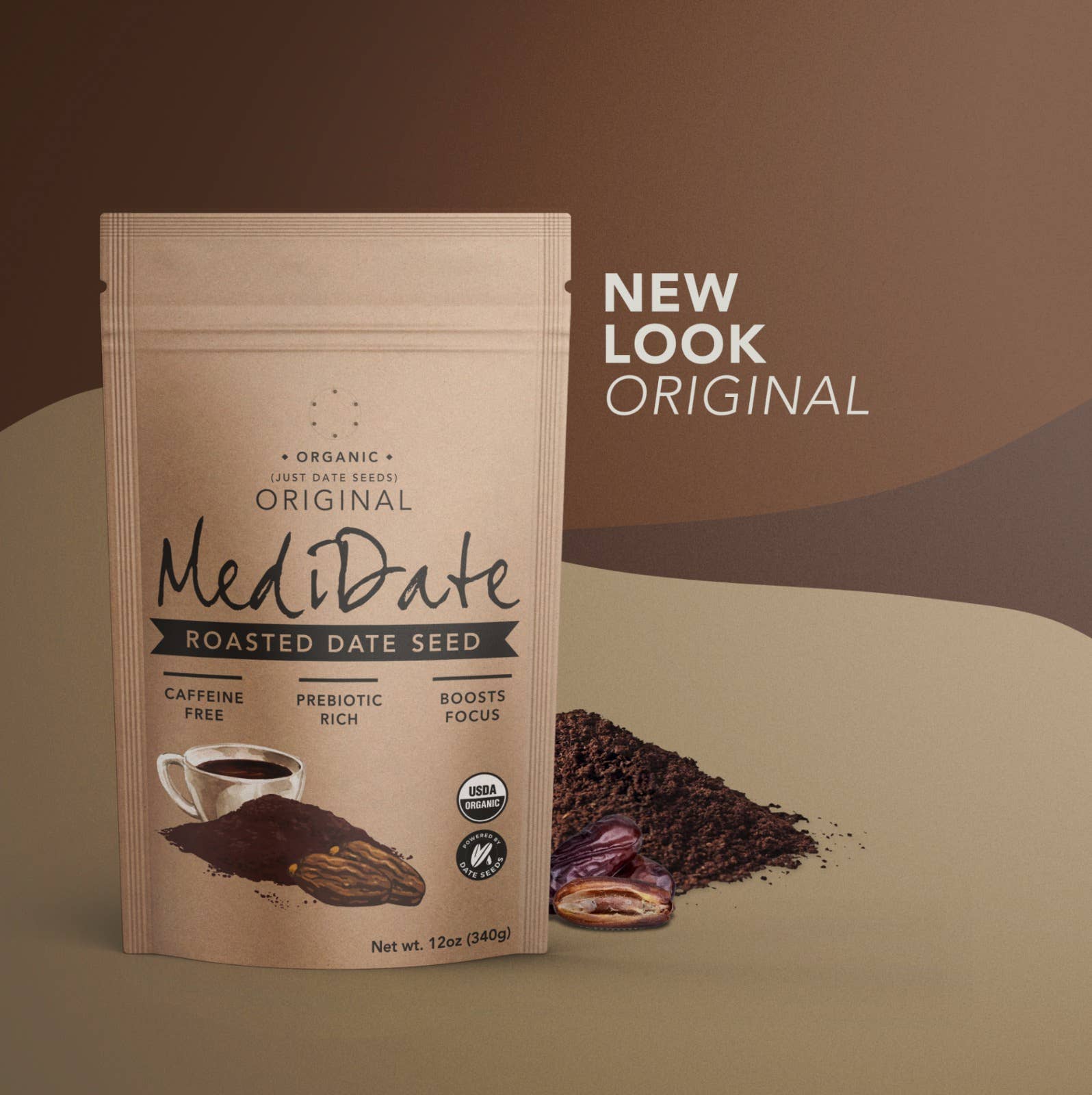 MediDate - Wholesale Ground Coffee - MediDate Coffee Alternative - Roasted Date Seeds (Original)6