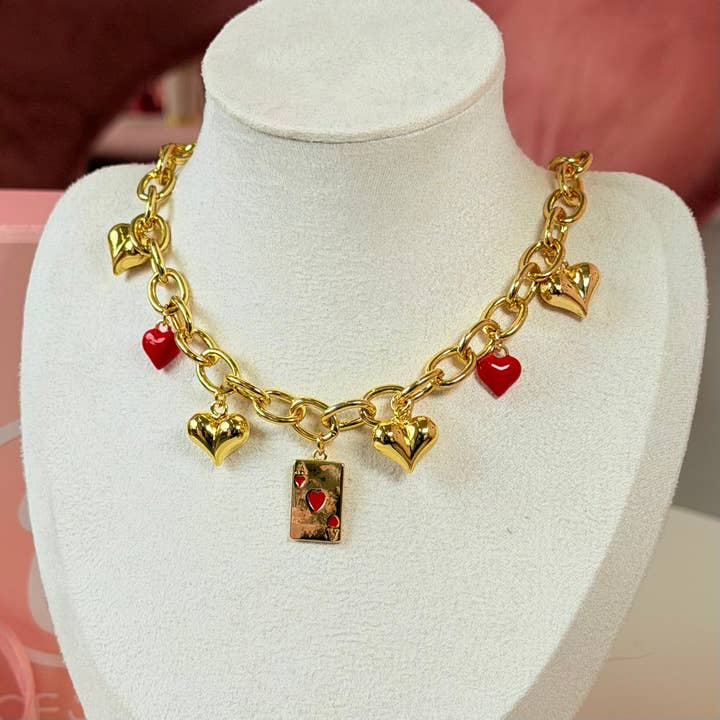 Be Mine Charm Necklace for wholesale by E ACCESORIES JEWERLY