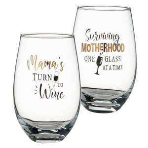 Funny Mom Tumbler, Good Moms Say Bad Words, Stemless Wine Cup, Travel  Coffee Mug 