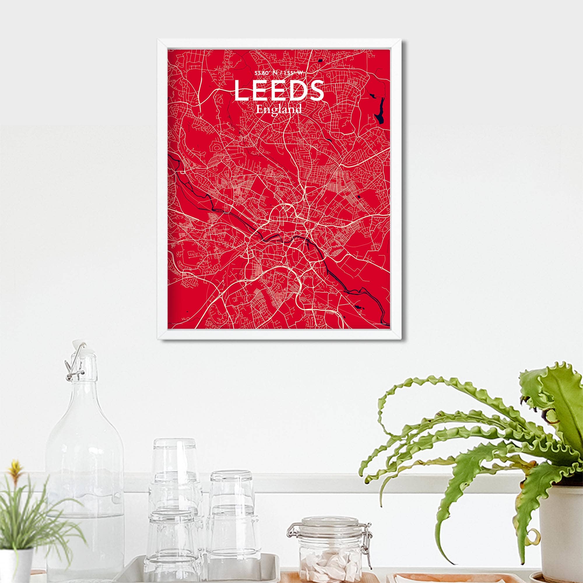OurPoster.com – wholesale Poster – Leeds karta affisch111