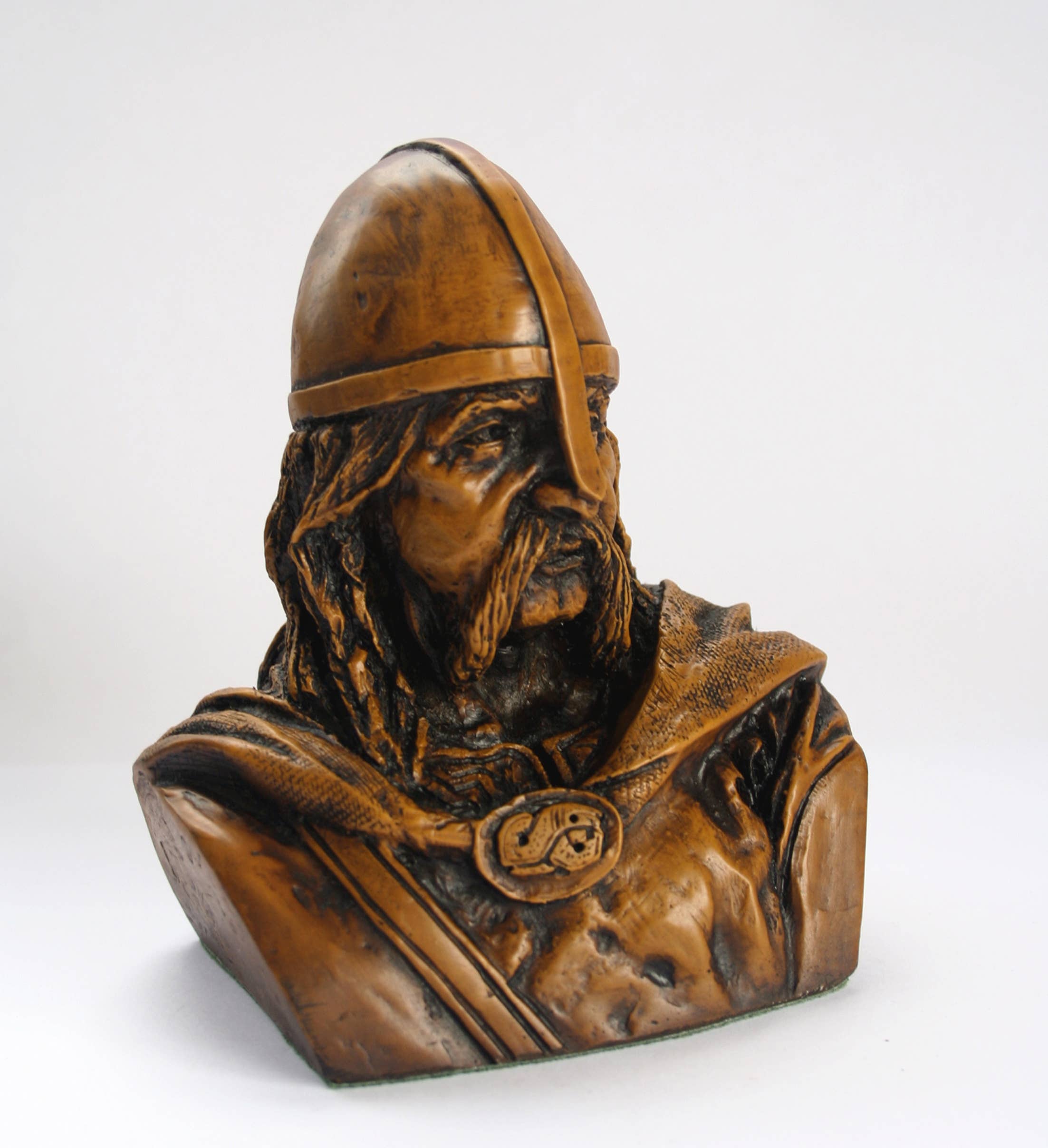 Oakapple Designs Ltd - Wholesale Decorative Figurine - Viking Warrior Bust - Reproduction Carving - Pagan Warrior.1