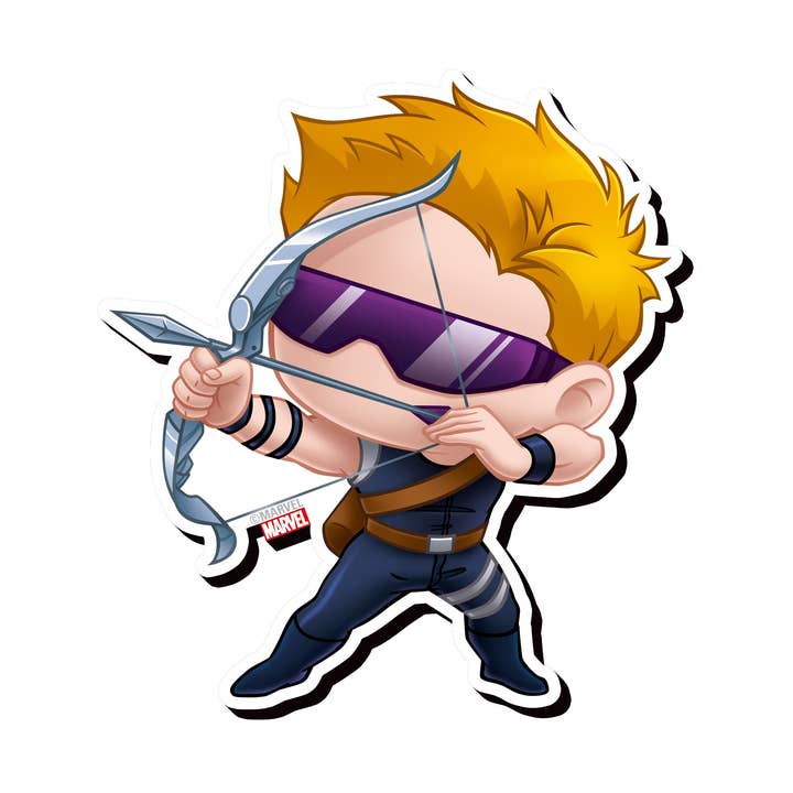 Marvel Avengers Hawkeye Chibi Funky Chunky Magnet for wholesale by AQUARIUS, GAMAGO, ICUP, & ROCK SAWS by NMR Brands