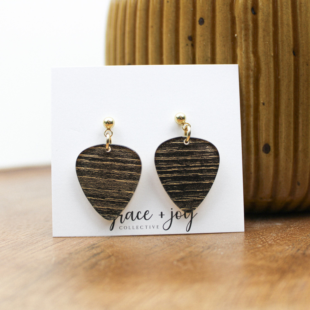 Grace + Joy Collective - Wholesale Dangle Earrings - Guitar Pick Dangle Earrings, Acrylic Earrings   6
