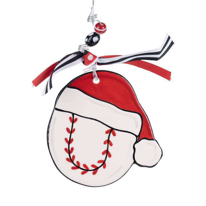 Baseball Flat Christmas Ornament for wholesale by Glory Haus
