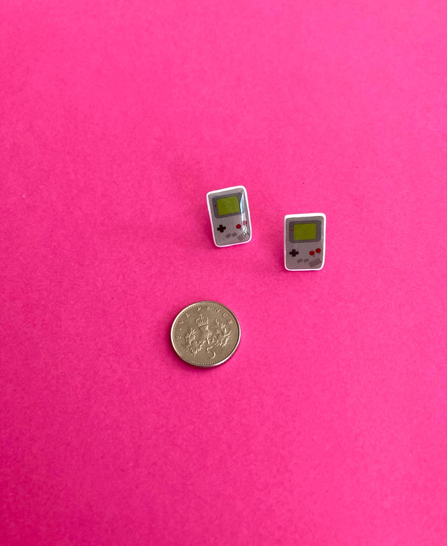 RatBeanKat - Wholesale Stud/Post Earrings - Little Retro game boy earrings1