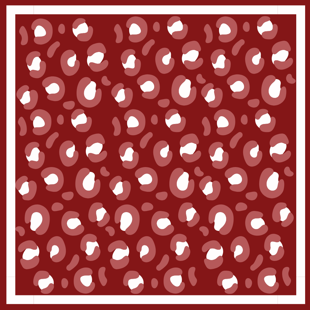 ALMA-MATER COLLECTION - Wholesale Scarf - Women's - Crimson & White Gameday Bandana Scarf (3 PRINTS)2