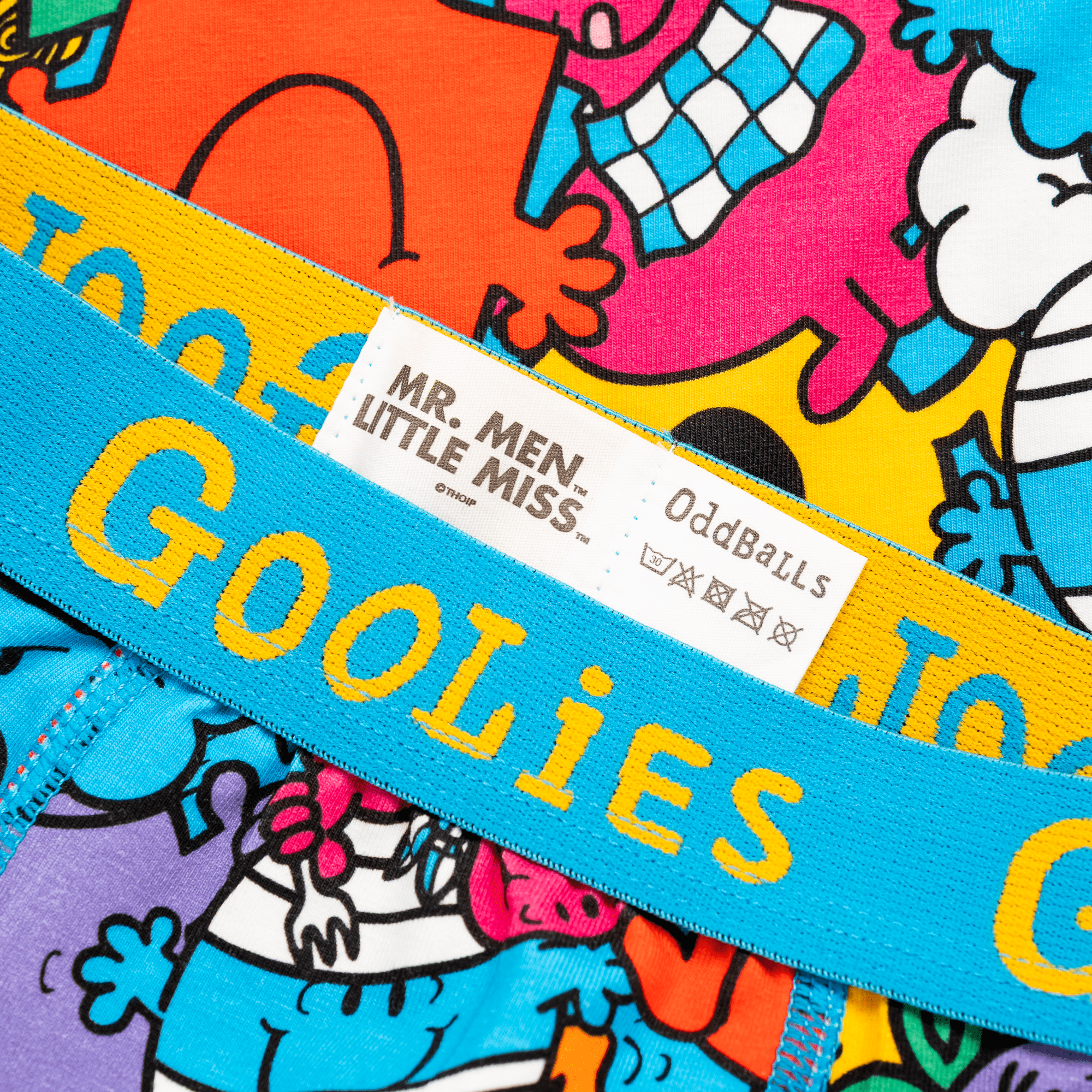 OddBalls – wholesale Underwear – Child – Mr Men Multi - Kids Boxer Shorts - Goolies2