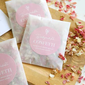Right Side Hand Floral Dust Dried Flower Confetti