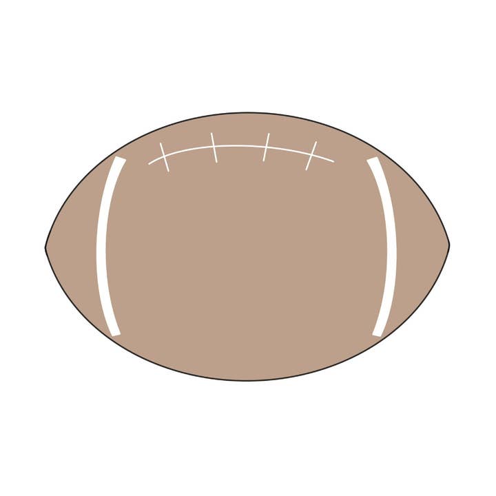 Cortador de Bolachas 3D Impresso em PLA Seguro para Alimentos em Forma de Bola de Futebol por atacado de Maison’s Custom Cutters