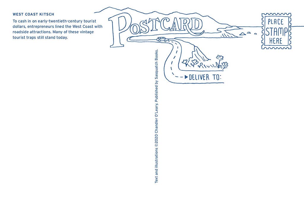 Anagram Press - Wholesale Postcard Set - Greetings From The Best Coast Book of 32 Postcards8