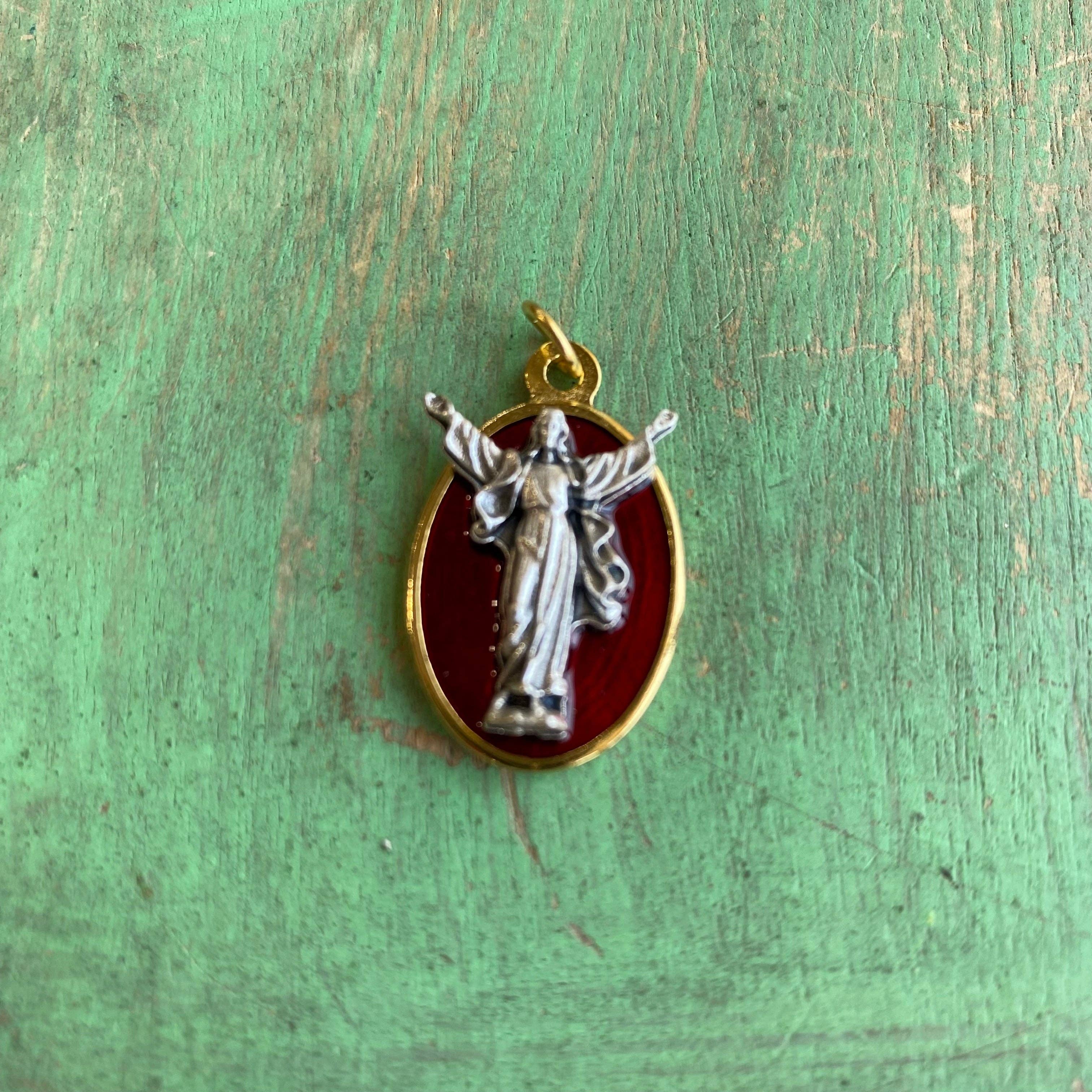 Love and Honor Jesus LLC - Wholesale Individuele bedel/hanger - Italiaanse ovale tweekleurige devotionele medailles4