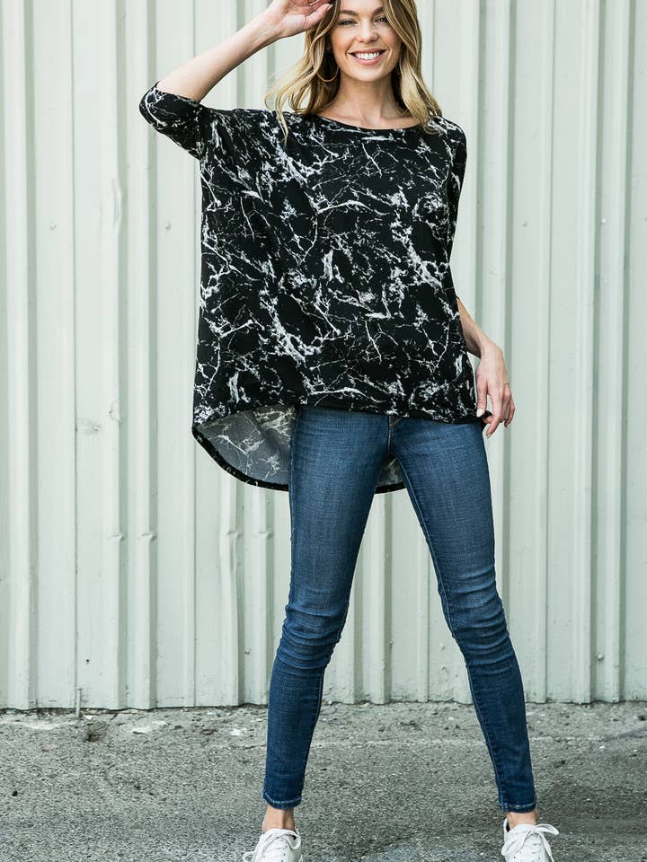 Top en tricot Dolman Tie Dye, 2 couleurs pour la vente par Orange Farm Clothing