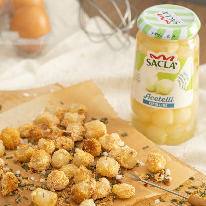 Sacla - Wholesale Pickled Vegetables - Sacla Italy Pickled Cocktail Onions in Wine Vinegar 6x10.6oz3