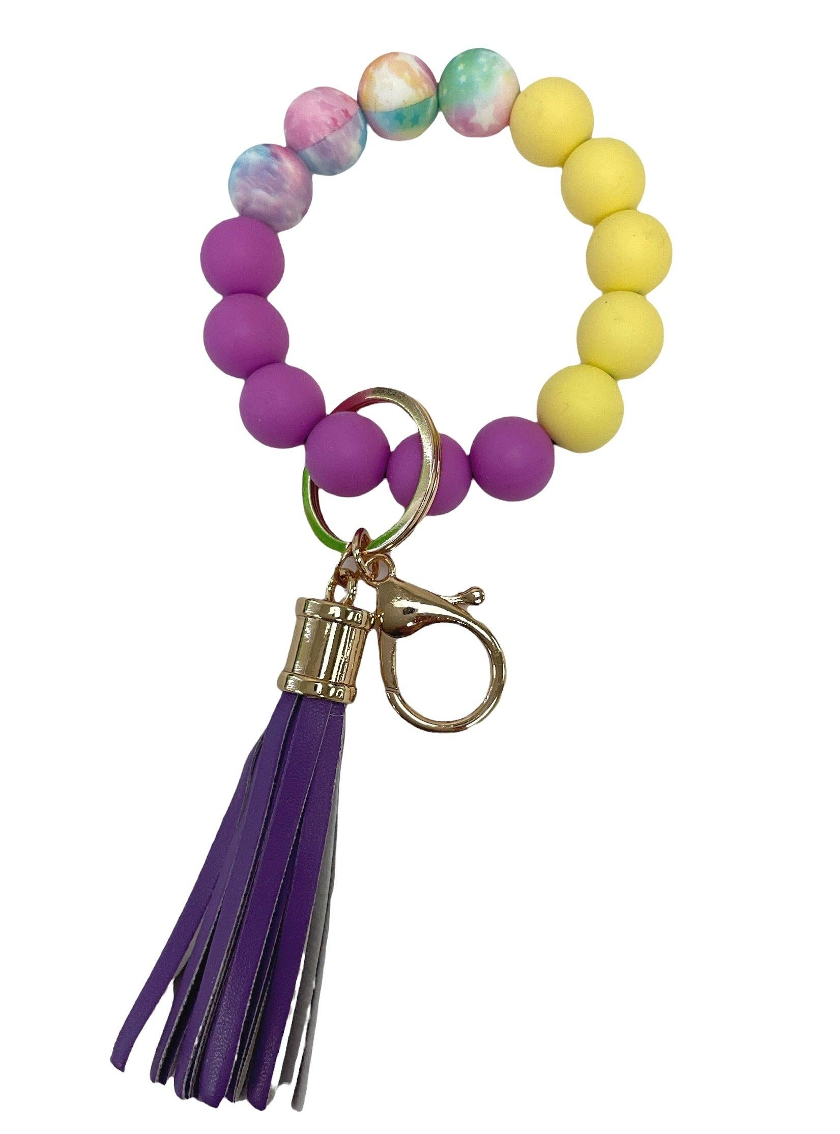 MiMi Wholesale - Wholesale Keychain Bracelet - BB139x169 Theme Silicone Beaded Keyring/Keychain Bracelet8