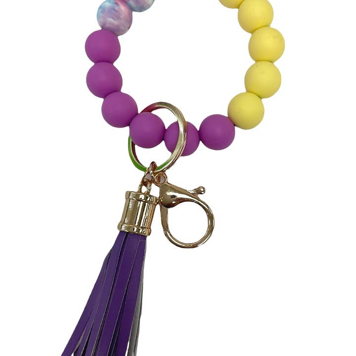 MiMi Wholesale - Wholesale Keychain Bracelet - BB139x169 Theme Silicone Beaded Keyring/Keychain Bracelet8