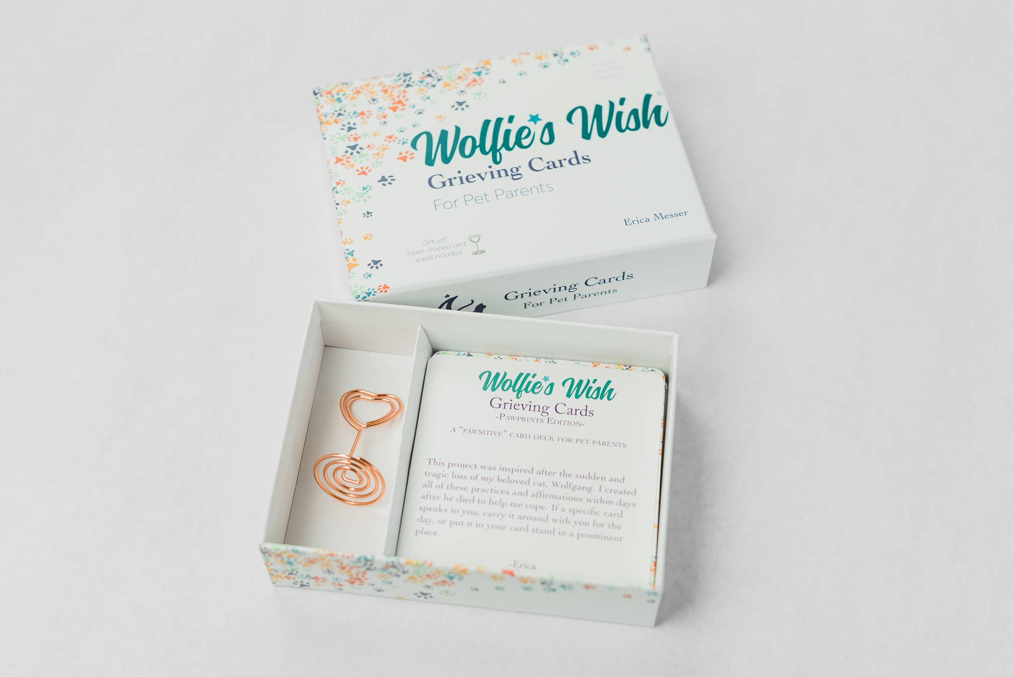 Wolfie’s Wish - Vente Urne - Cartes de deuil en cas de perte d'un animal de compagnie, jeu de cartes d'affirmation7
