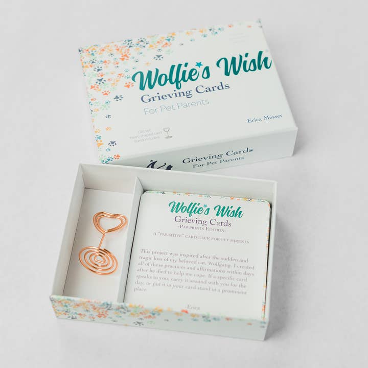 Wolfie’s Wish - Vente Urne - Cartes de deuil en cas de perte d'un animal de compagnie, jeu de cartes d'affirmation7