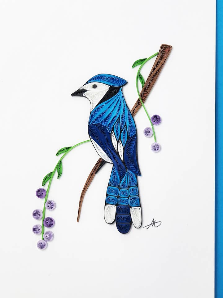 #246 Gaio-azul por atacado de Iconic Quilling