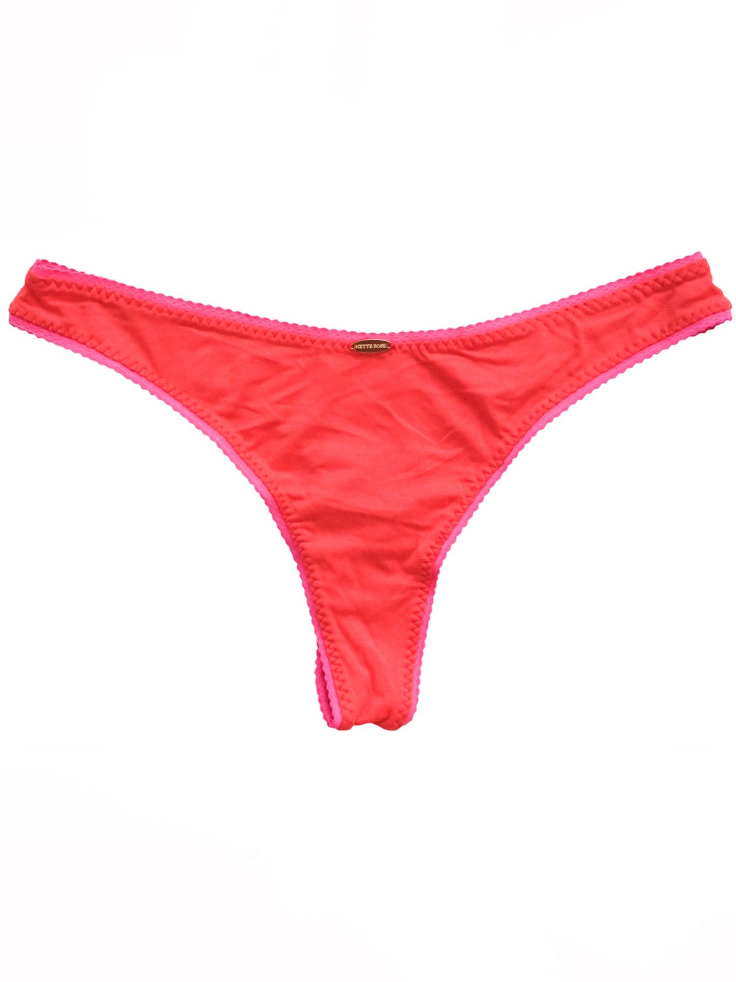 Troo. - Wholesale Underwear - Women's - Orange Bamboo 90's Thong0