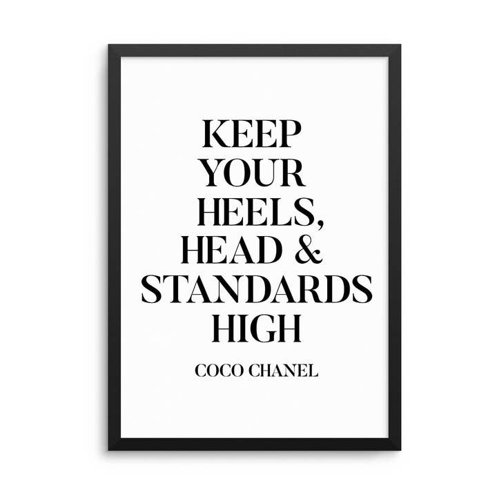 Hold Hælene Hovedet & Standarderne Høje Print for engroshandel hos D'LUXE PRINTS
