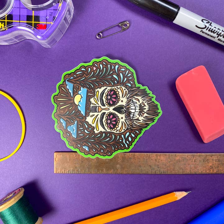 The Paint Sesh - Wholesale Sticker - Bob Ross Sticker | Famous Artist Decal | Day of the Dead9
