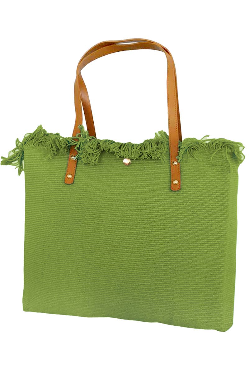 Cap Zone - Wholesale Strandtas - Eenvoudige strandtas met franjes en gevlochten rand7