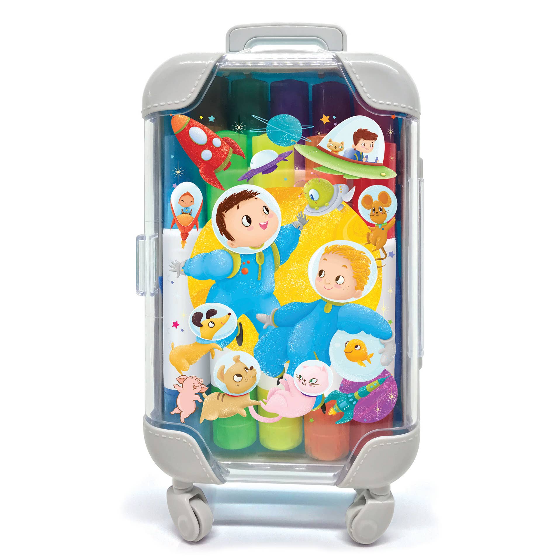 The Piggy Story - Vente Marqueur – enfant et bébé - Color Pop : Timbre n marqueurs de couleur - Space Adventure1