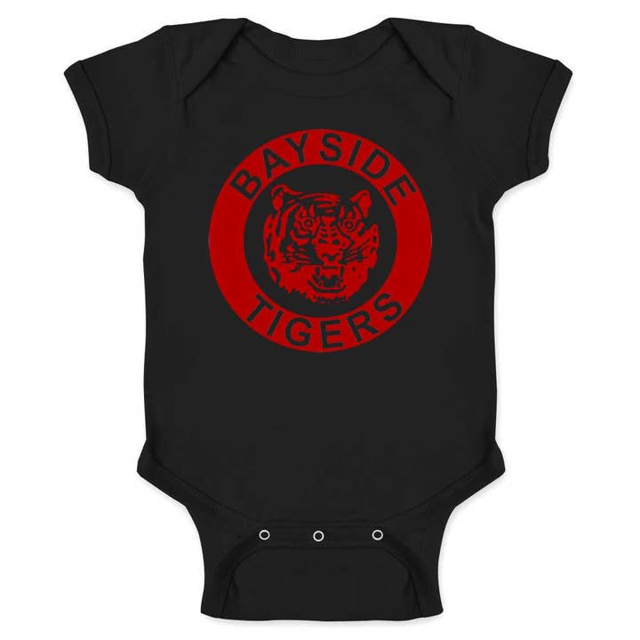 Pop Threads - Wholesale Bodysuit (Non-Footed) - Baby - Bayside Tigers 90s Retro Halloween Cosplay Baby Bodysuit3