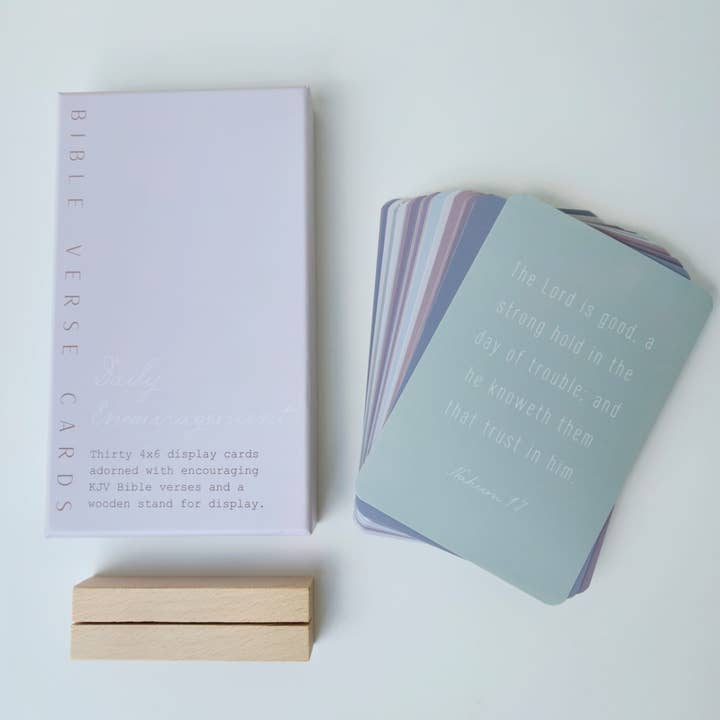 Multi Color Daily Encouragement Bible Verse Cards for wholesale by Pearls of Parchment