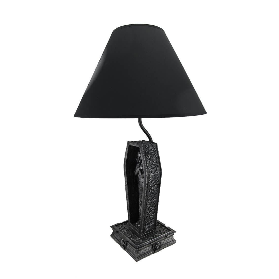 Zeckos - Vente Lampes figurine - Lampe de table noire Dark Dawning Vampire in Coffin1