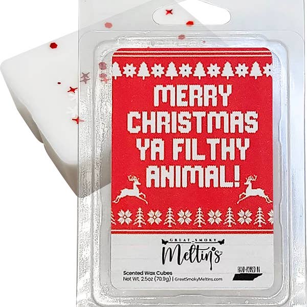 Great Smoky Meltin’s, LLC - Wholesale Wax Melt - Merry Christmas Ya Filthy Animal Wax Melt