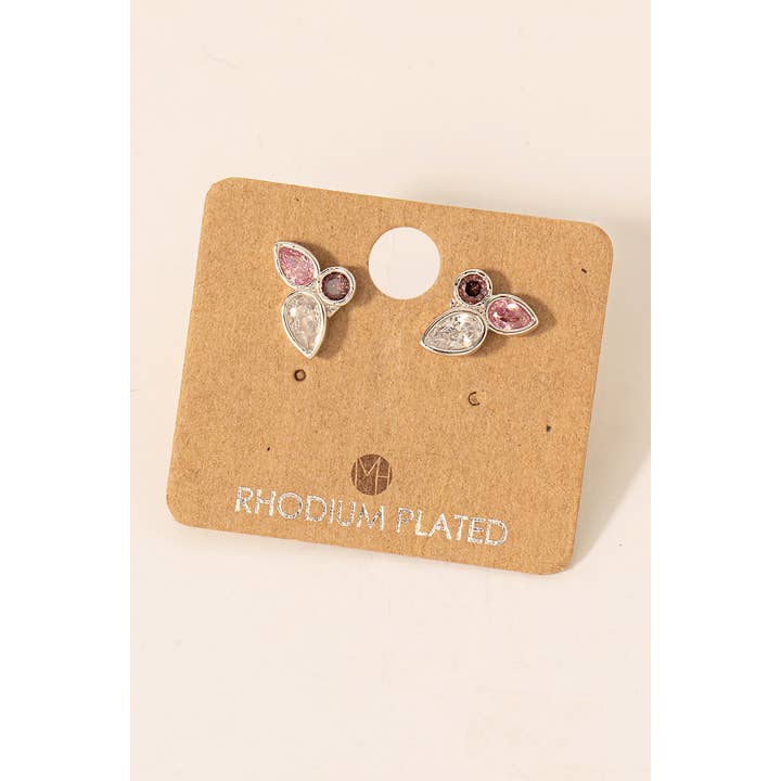 Gulddyppet Mini Cz Cluster Stud øreringe for engroshandel hos Fame Accessories