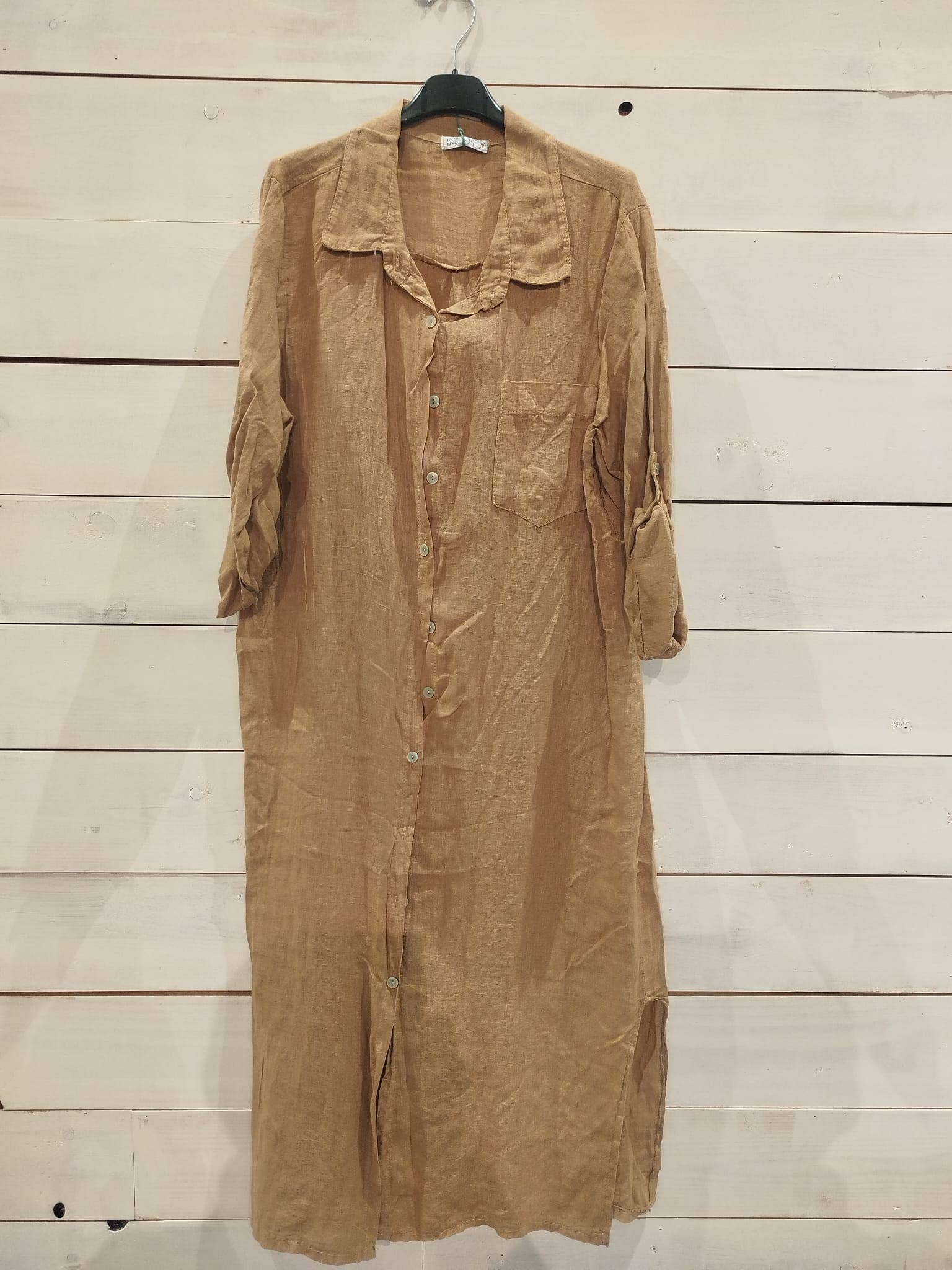 Linos y Textiles - Vendita all'ingrosso Camicia button down - Donna - REF 8827 T-SHIRT LUNGA 100% LINO8