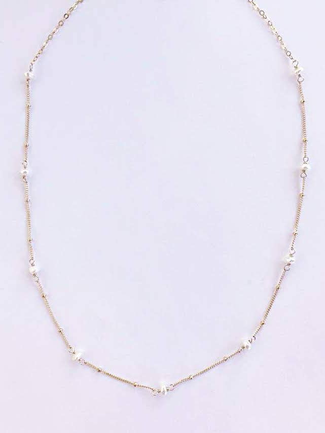 Fresh Water Pearl Gold Necklace for wholesale by Judy Brandon Jewelry