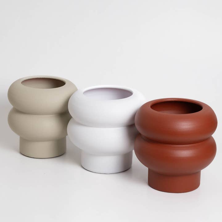 o cactuu - Wholesale Vase - Ripple Vase Small - Terracotta - Perfect for flowers4