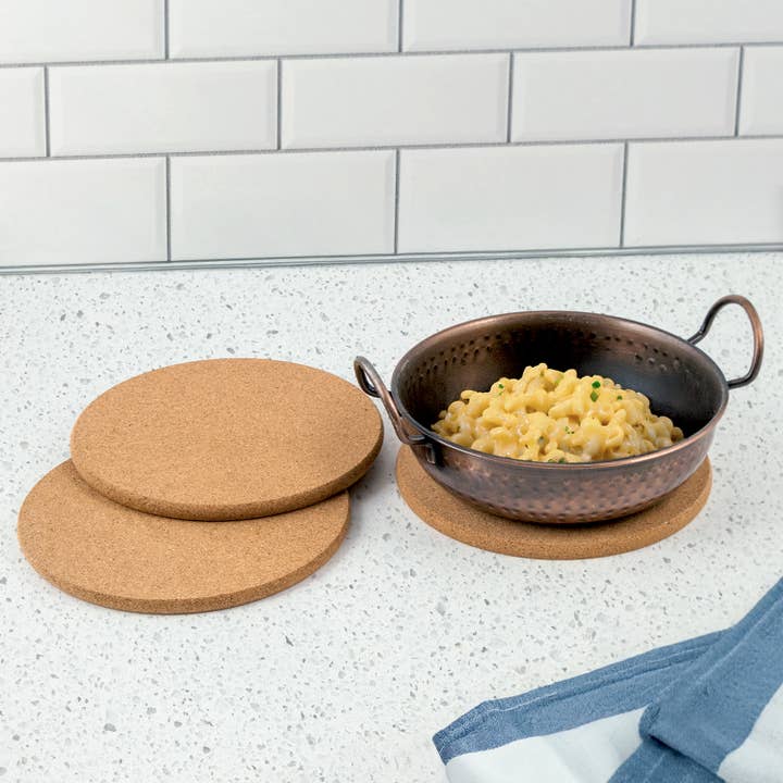 CounterArt/Highland Home/Thirstystone/CoasterStone - Wholesale Trivet - Thirstystone 3-Pack Thick Cork Trivets3