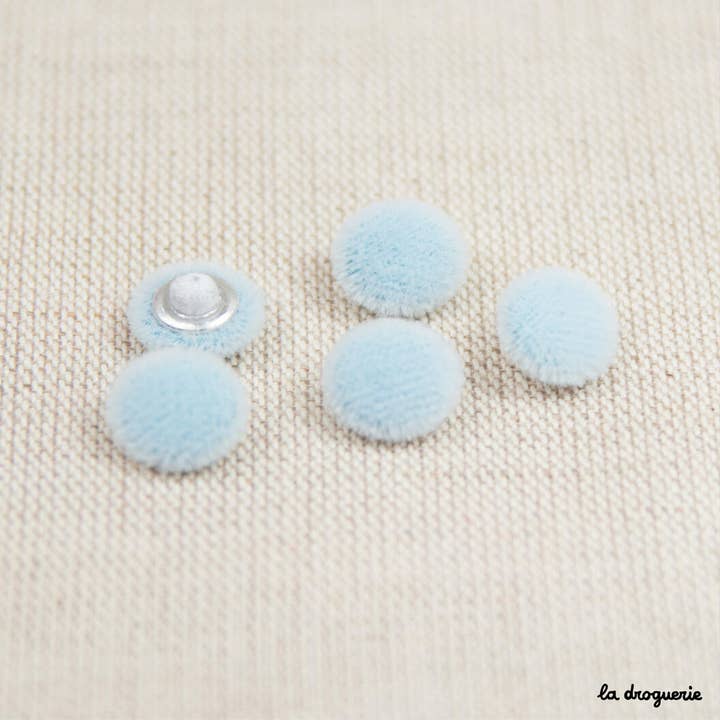 LA DROGUERIE - Wholesale Sewing button/snap - Furry Covered Button - 11 mm32