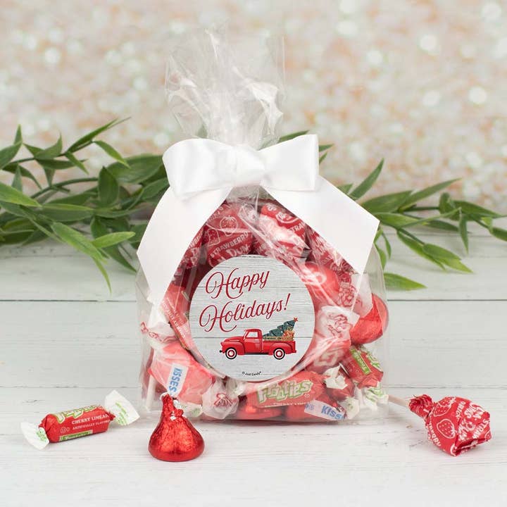 Christmas Goody Bag - Red Truck for wholesale by Just Candy