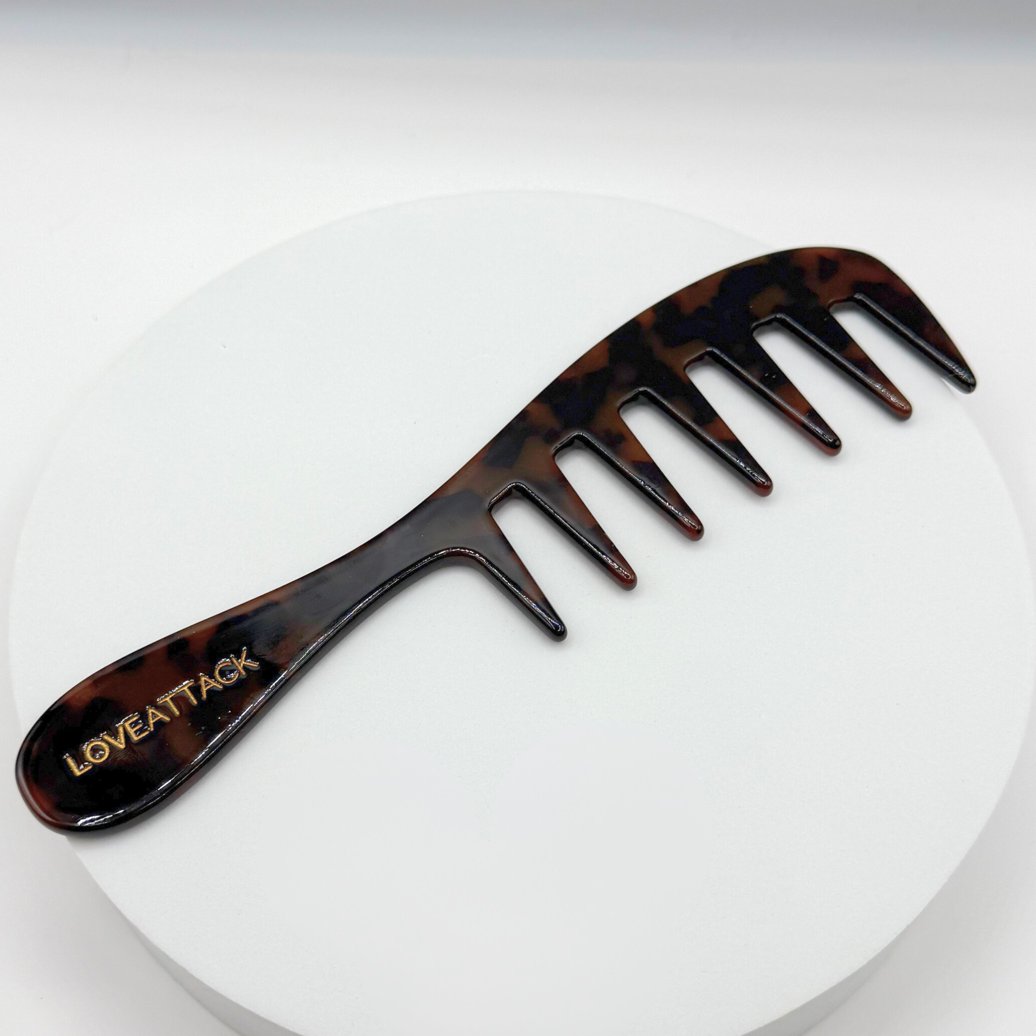 Love Attack - Wholesale Hair Brush/Comb - Cellulose Acetate Ultra Wide Tooth Hair Combs5