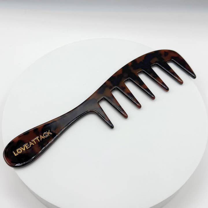 Love Attack - Wholesale Hair brush/comb - Cellulose Acetate Ultra Wide Tooth Hair Combs