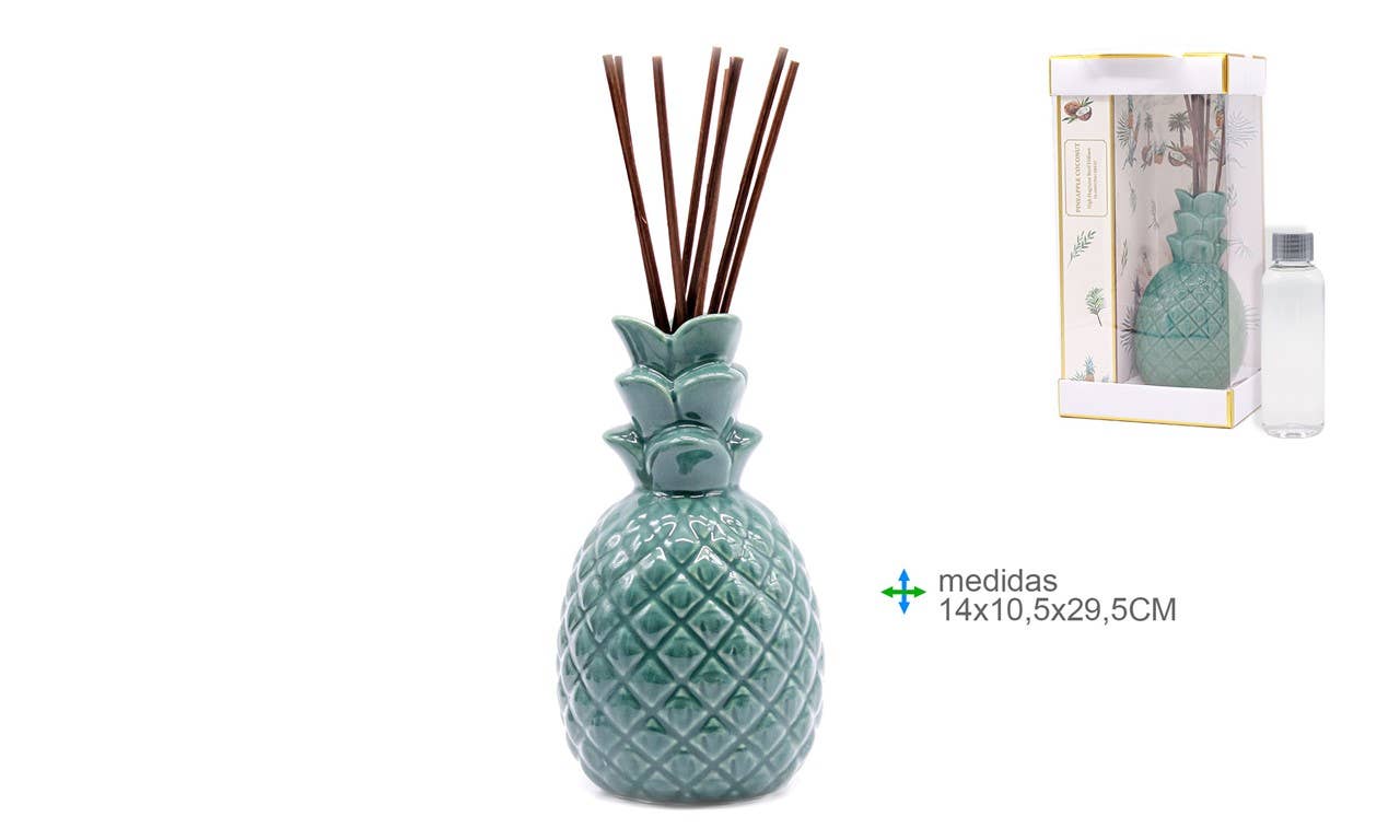 Esoterica Arte - Wholesale Reed Diffuser - Air freshener Abacaxi Cer. Green 14x10, 5x29, 5cm0