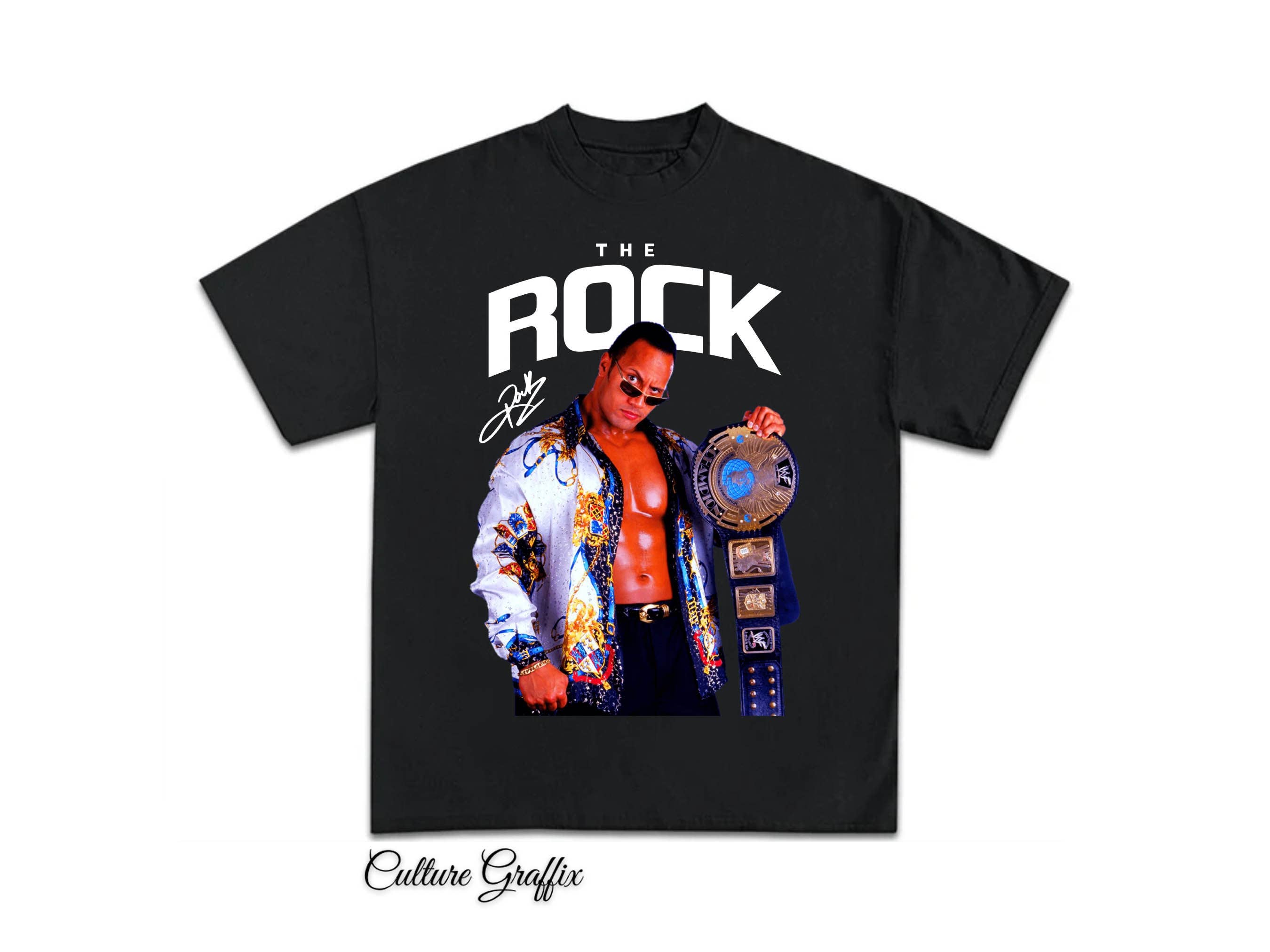 TheKingShirt - Wholesale T-Shirt (Graphic) - Unisex - WWE The Rock T-Shirt - Dwayne Johnson Wrestlemania Tee0