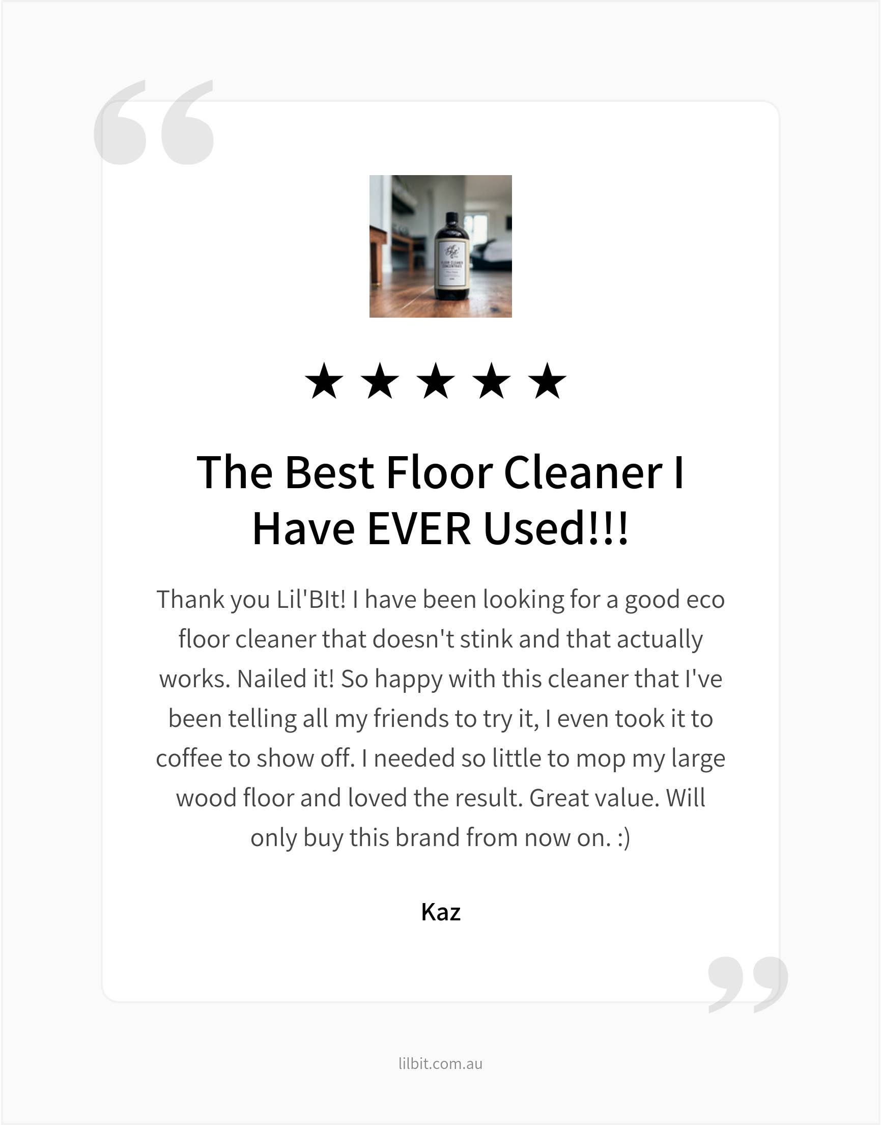 Lil'Bit Better - Wholesale Floor Cleaner - Concentrated Tea Tree Floor Cleaner 500ml - Natural5