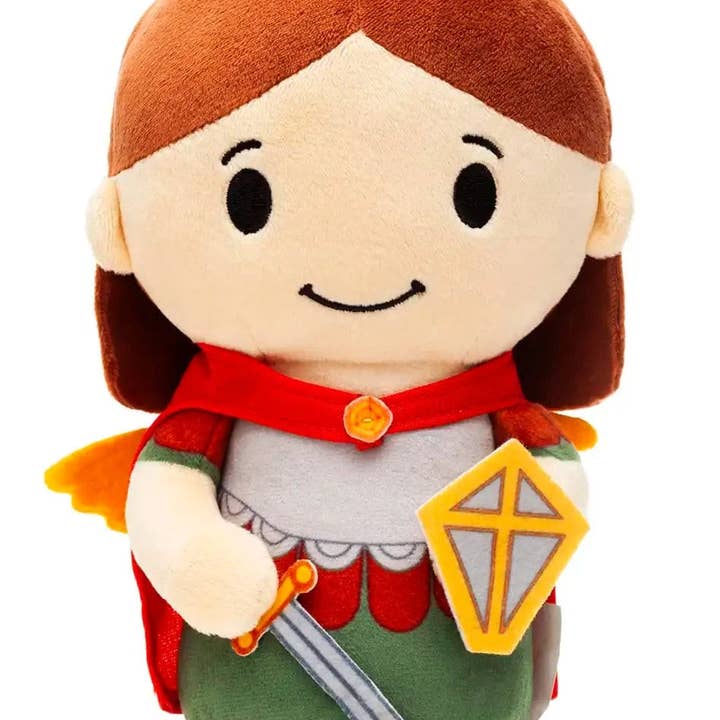 Saint Michael Archangel Catholic Plush Doll 8" | Angel Toy for wholesale by Little Drops of Water®