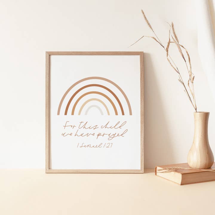 For This Child, We Have Prayed — 8x10 Art Print for wholesale by Agricola Studio