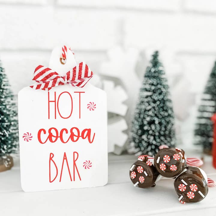Crafted Hive Culture - Wholesale Christmas decoration - Faux Marshmallow Cocoa Sticks2