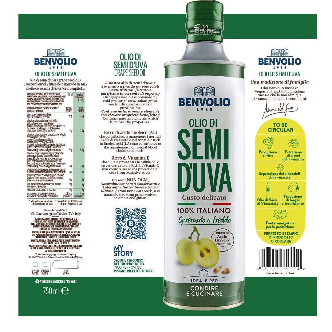 BENVOLIO.BIO by Wizebite S.r.l. SB – wholesale Matolja – BENVOLIO 100% Italiensk Kallpressad Druvkärnolja7
