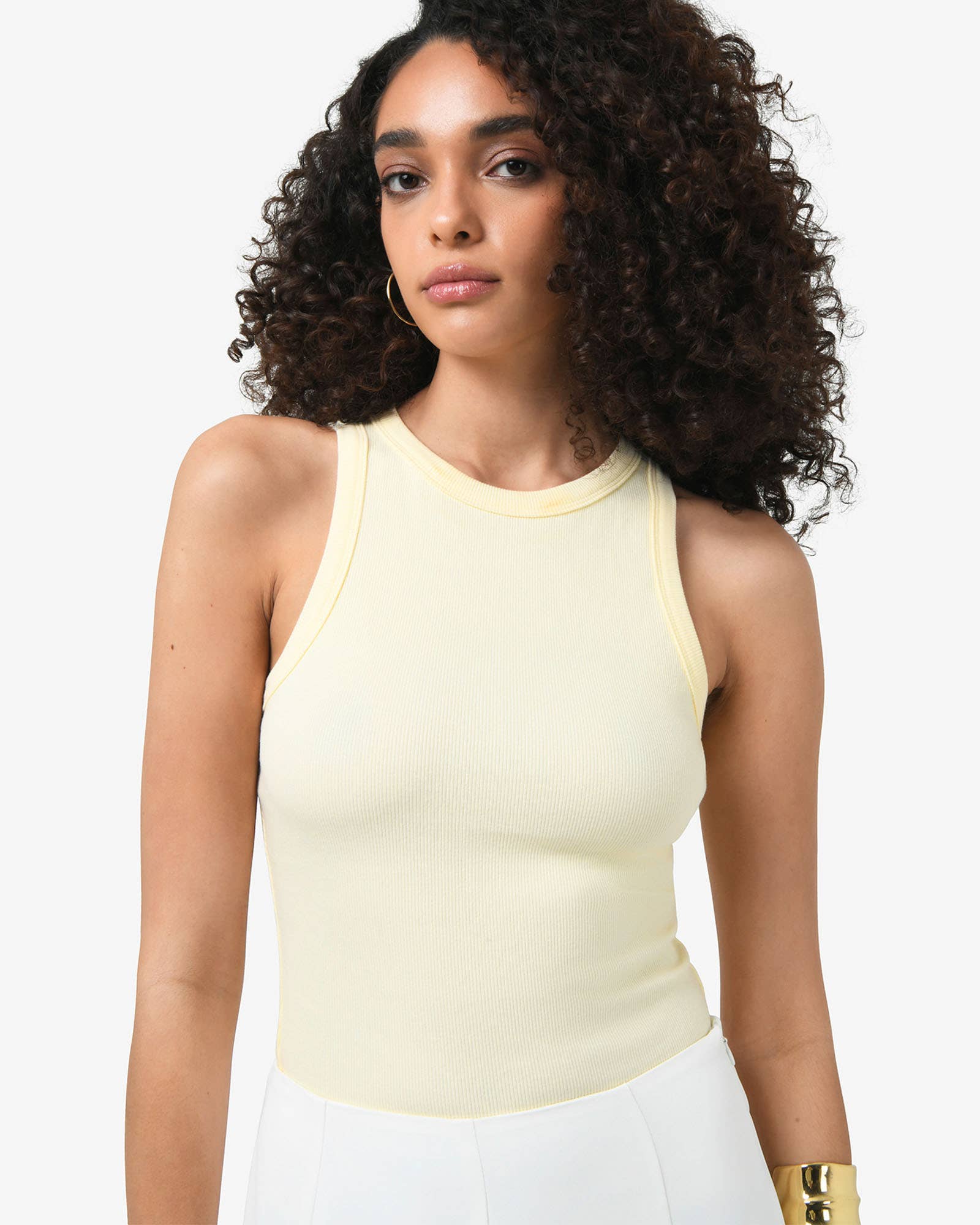 Forcast – wholesale T-shirt – women's – Forcast Women's Devon Cotton Blend Singlet9